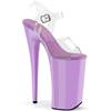 Pleaser - BEYOND008 Sandale à bride à la cheville, Pole dance chaussures - Transparent Product image